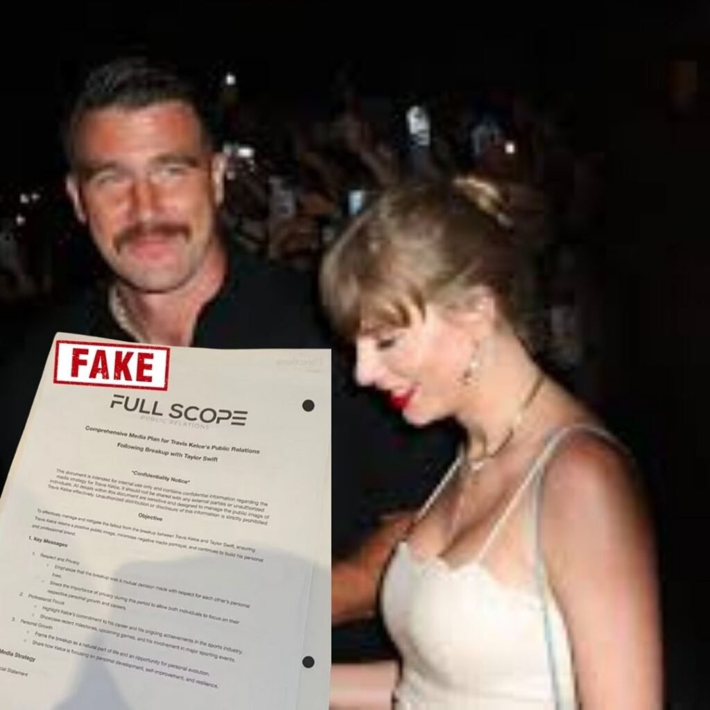 travis kelce and taylor swift fake rumors 