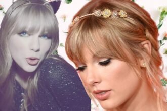 Taylor Swift's Hair Accessories: Taylor swift in different headbands