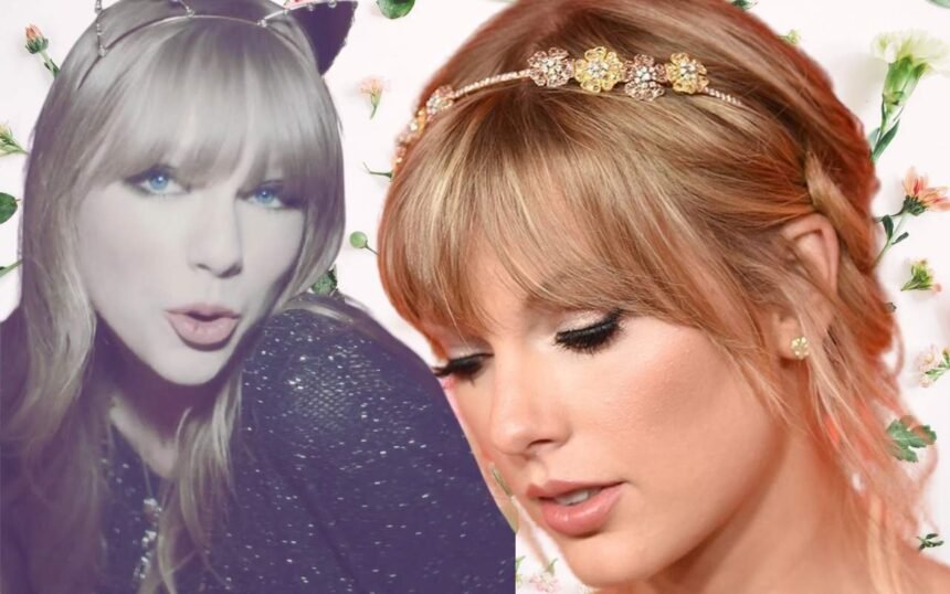 Taylor Swift's Hair Accessories: Taylor swift in different headbands